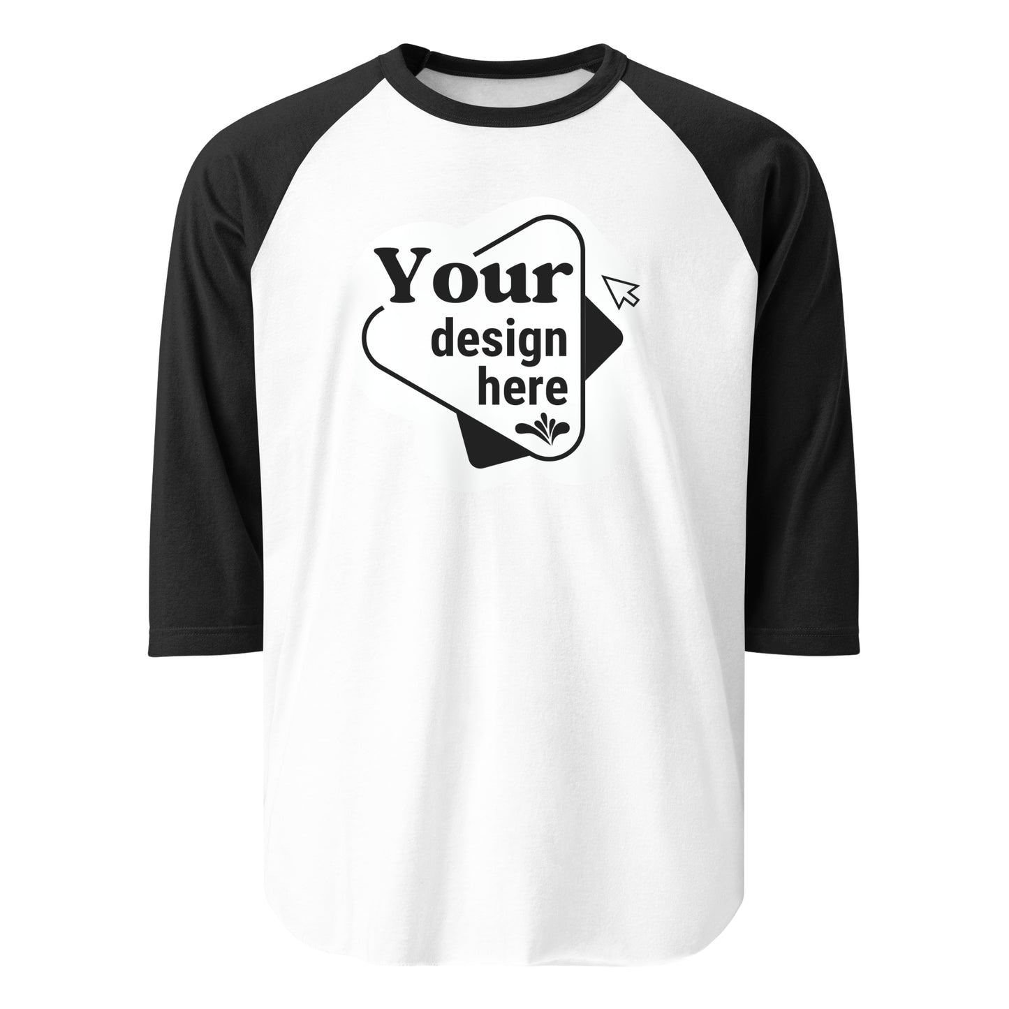 Custom 3/4 sleeve raglan shirt Bella Canvas Baseball Shirt